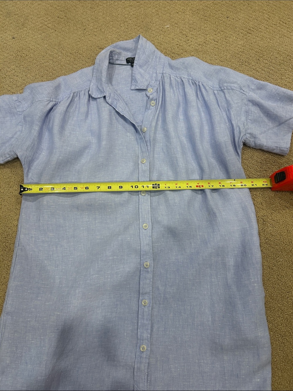 J.Crew Relaxed-Fit Baird McNutt Irish linen Shirt Dress Women’s Size Small - Picture 7 of 11